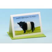 C13 Black and White Cow Card-HAPPY BIRTHDAY TO MOO