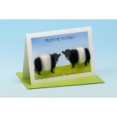 C16 Black and White Cow Card-FROM ME TO MOO