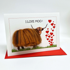 C27 Highland Cow Card I LOVE MOO