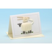 S1 Sheep Card-WHITE KNITTING