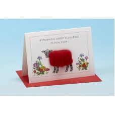 S133 Sheep Card-IF FRIENDS WERE FLOWERS, I'D PICK EWE