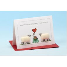 S134 Sheep Card-HAPPY ANNIVERSARY TWO EWES