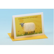 S144 Sheep Card-EWE BRIGHTEN UP MY DAY