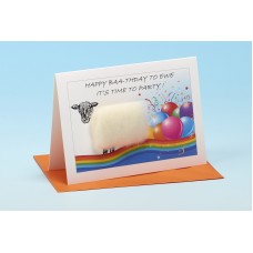 S146 Sheep Card-HAPPY BIRTHDAY TO EWE, IT'S TIME TO PART