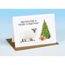 S157 Sheep Card-WISHING EWE A MERRY CHRISTMAS