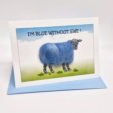 S171 Sheep Card I'M BLUE WITHOUT EWE