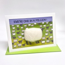 S172 Sheep Card-EWERE ONE IN A MILLION