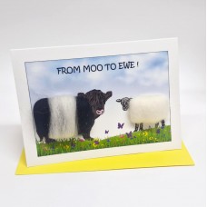 S173 Sheep Card-FROM MOO TO EWE