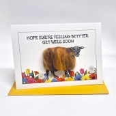 S177 Sheep Card-GET WELL SOON